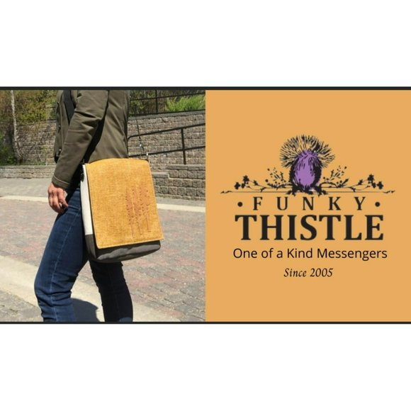 Funky Thistle Handmade One of A Kind Crossbody Purse - Picture 11 of 11